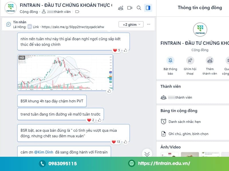 Hình ảnh hoạt động Fintrain