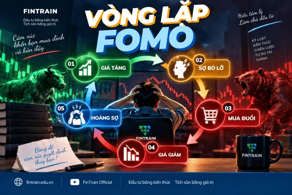 FOMO trong chứng khoán là gì? Tìm hiểu nguyên nhân, dấu hiệu, tác hại và cách kiểm soát tâm lý FOMO để tránh mua đuổi và đầu tư theo cảm xúc