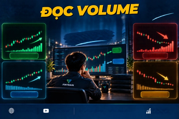 Volume là gì? Tìm hiểu cách đọc khối lượng giao dịch, Volume tăng giảm có ý nghĩa gì, cách kết hợp Volume với giá, breakout, pullback và quản trị rủi ro.