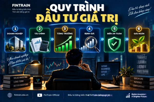 Đầu tư giá trị là gì? Tìm hiểu Value Investing, giá trị nội tại, Margin of Safety, P/E, P/B, DCF, cách chọn cổ phiếu và tránh bẫy giá trị.