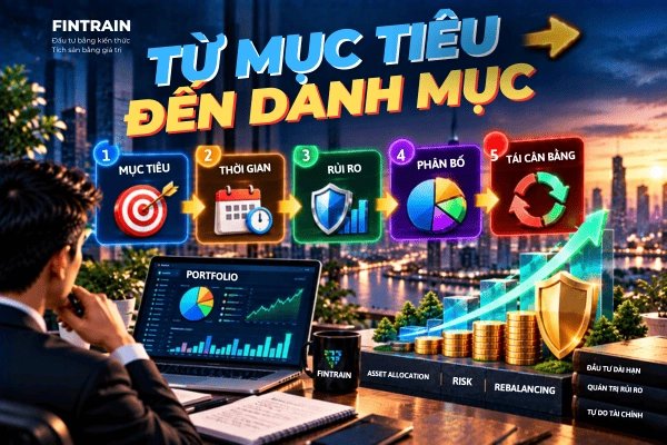 cách phân bổ cổ phiếu, trái phiếu, tiền mặt, vàng và các tài sản khác để quản trị rủi ro và xây dựng danh mục hiệu quả.